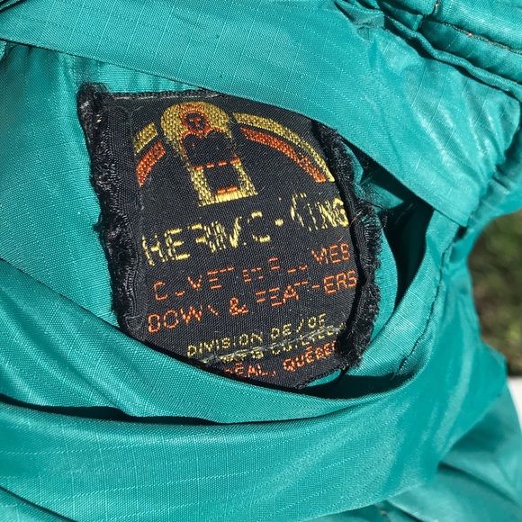 Vintage 80s quilted goose down filled hunting vest Thermo-King mens xl - Picture 2 of 7